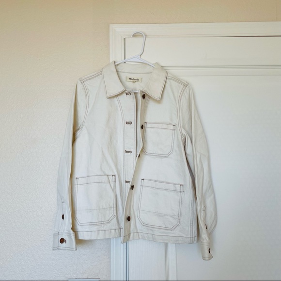 (NWOT) Denim Ashwood Chore Coat in Cloud Lining - Picture 5 of 13